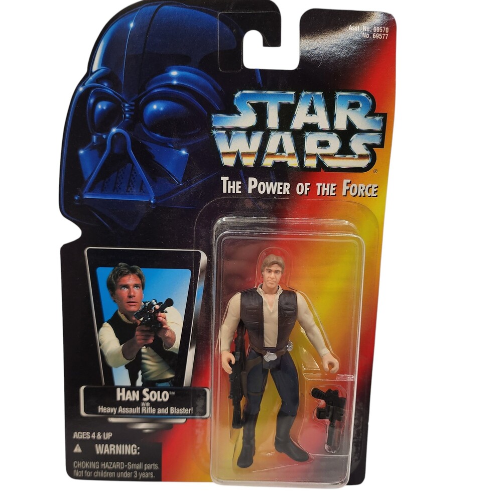 Star Wars Power of the Force Han Solo Action Figure with Heavy Assault Rifle